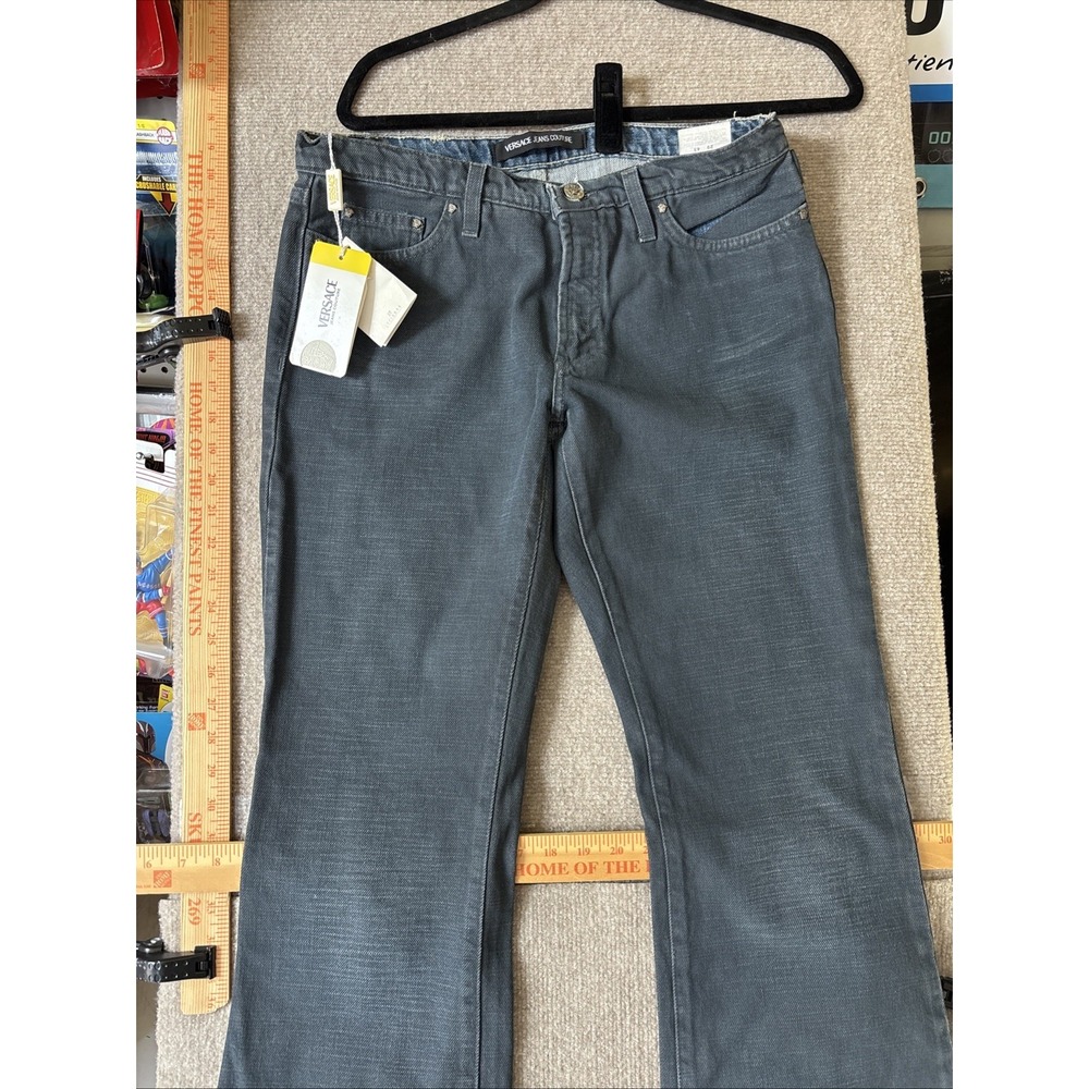 NWT Vintage Versace Jeans Couture Blue Denim Jeans Authentic Size 29 43 Italy